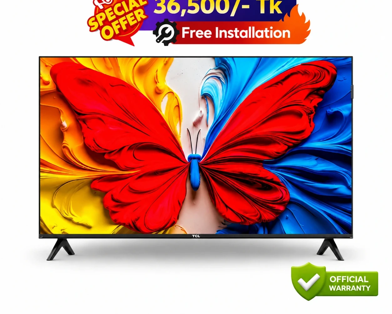 TCL 43 Inch QLED FHD Google TV (43S5K)