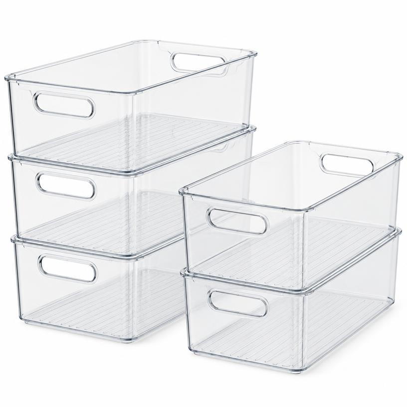 Refrigerator Organizer Bins (Set of 5)